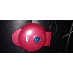 Dash Gingerbread Man Mini Waffle Maker Red Non-Stick 4" Cooking Surface 350 watt